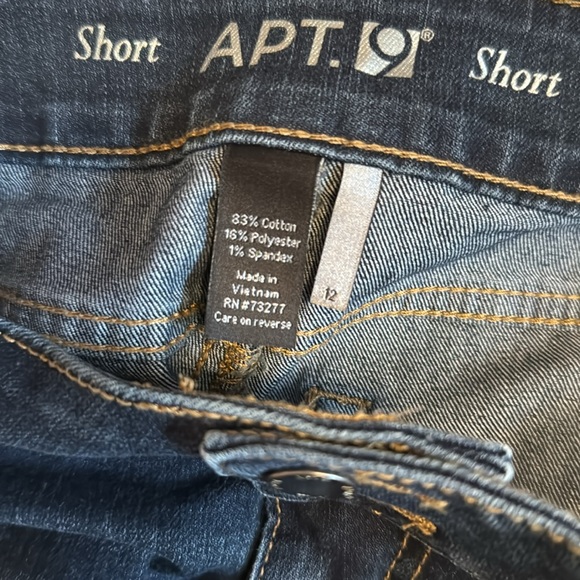 APT. 9 | Women’s Dark Blue Denim Shorts | Size 12 - Picture 4 of 7